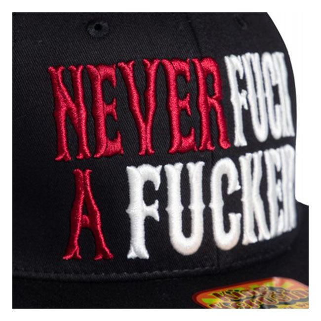 King Kerosin Never F**k A F**ker Snapback Cap - FREE UK Shipping, FREE 365 Day Returns | Moto Central