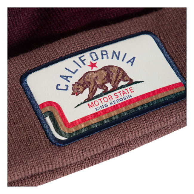 King Kerosin California Bear Beanie  - FREE UK Delivery - Moto Central