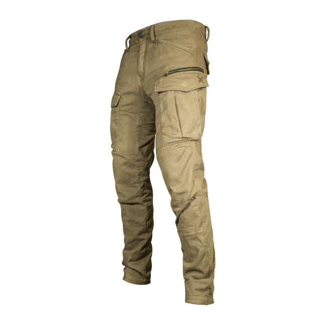 John Doe Stroker Cargo XTM Trouser Camel - FREE UK Shipping, FREE 365 Day Returns | Moto Central