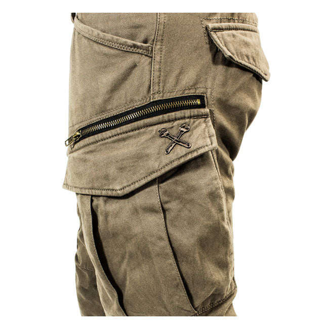 John Doe Stroker Cargo XTM Trouser Camel - FREE UK Shipping, FREE 365 Day Returns | Moto Central