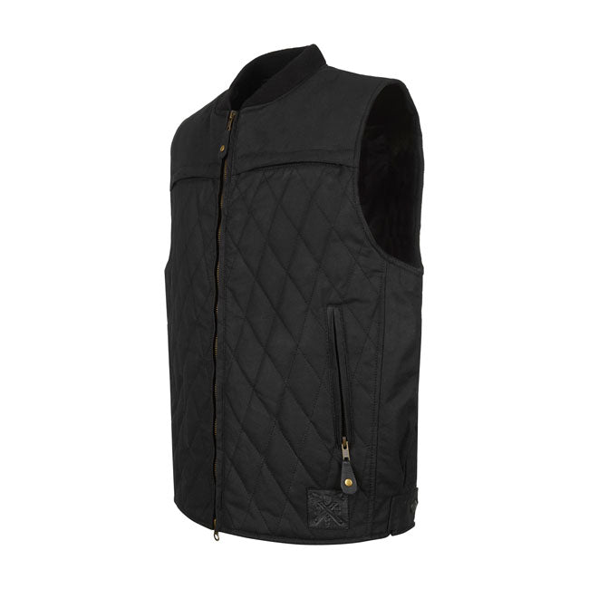 John Doe Lowrider Wax Vest Black - FREE UK Shipping, FREE 365 Day Returns | Moto Central