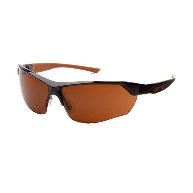 Carhartt Half Frame Temple Safety Glasses Bronze - FREE UK Shipping, FREE 365 Day Returns | Moto Central