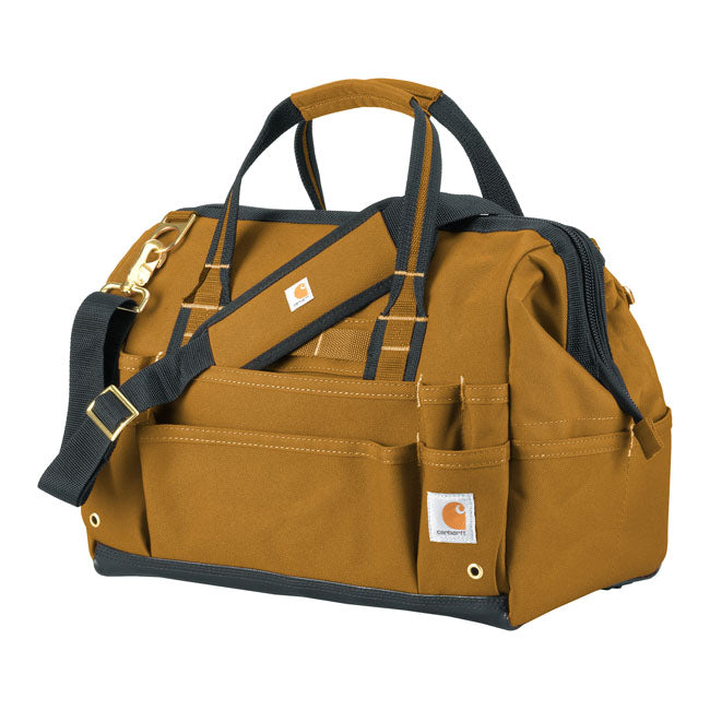 Carhartt 16-Inch 30 Pocket Toolbag Carhartt Brown - 40.6 x 30.5 x 24.1 cm - FREE UK Shipping, FREE 365 Day Returns | Moto Central