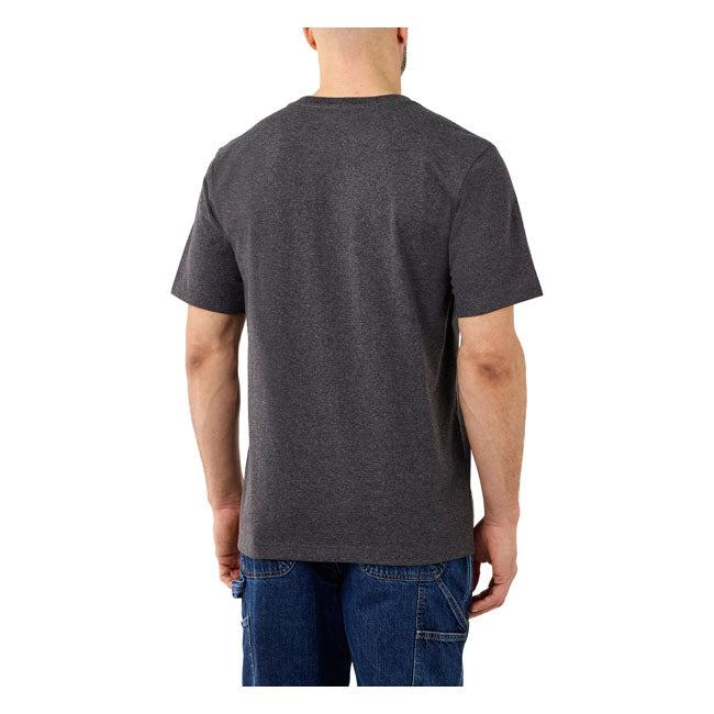 Carhartt Workwear Pocket T-Shirt Carbon Heather - FREE UK Shipping, FREE 365 Day Returns | Moto Central