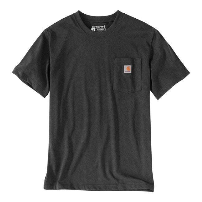 Carhartt Workwear Pocket T-Shirt Carbon Heather - FREE UK Shipping, FREE 365 Day Returns | Moto Central