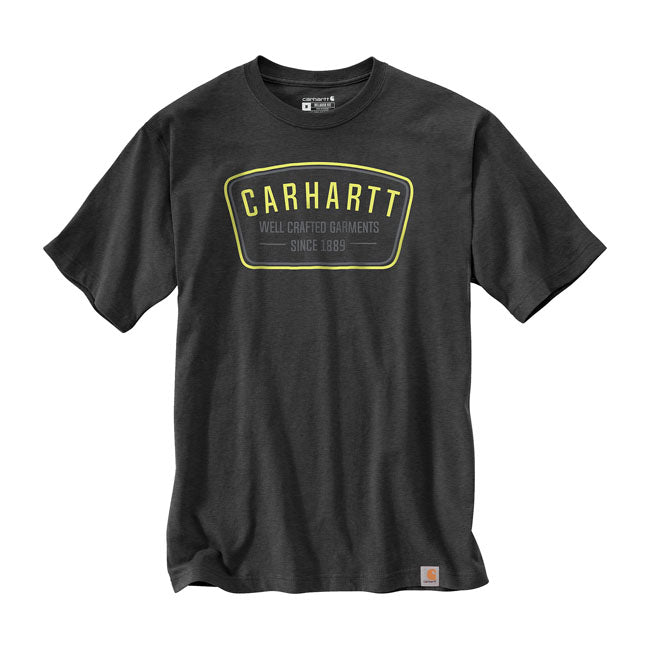 Carhartt Crafted Graphic T-Shirt Carbon Heather - FREE UK Shipping, FREE 365 Day Returns | Moto Central