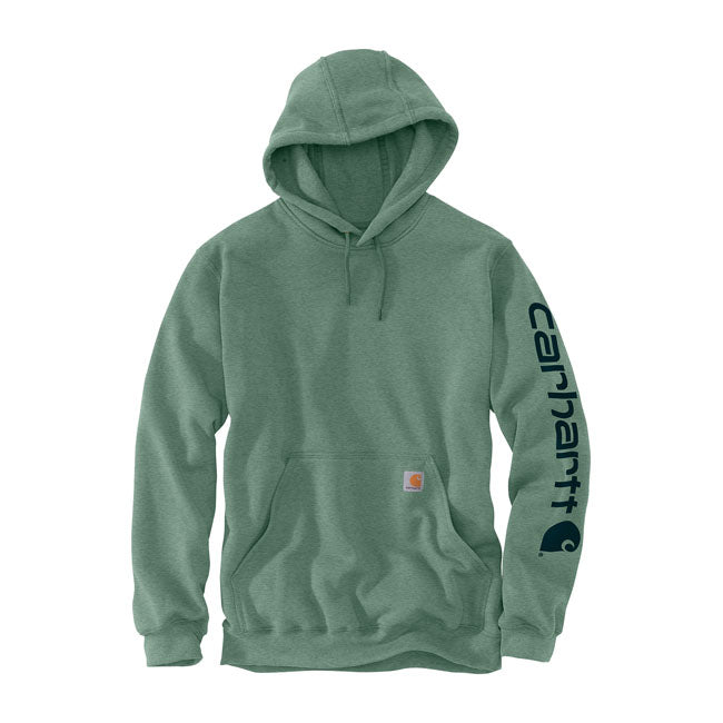 Carhartt Sleeve Logo Hoodie Jade Heather