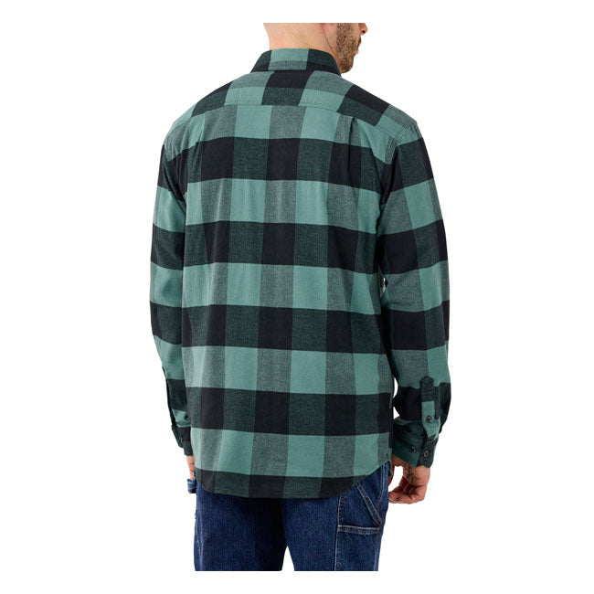 Carhartt Flannel Plaid Shirt Slate Green