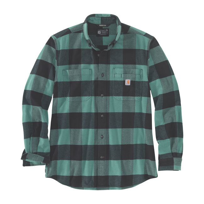 Carhartt Flannel Plaid Shirt Slate Green