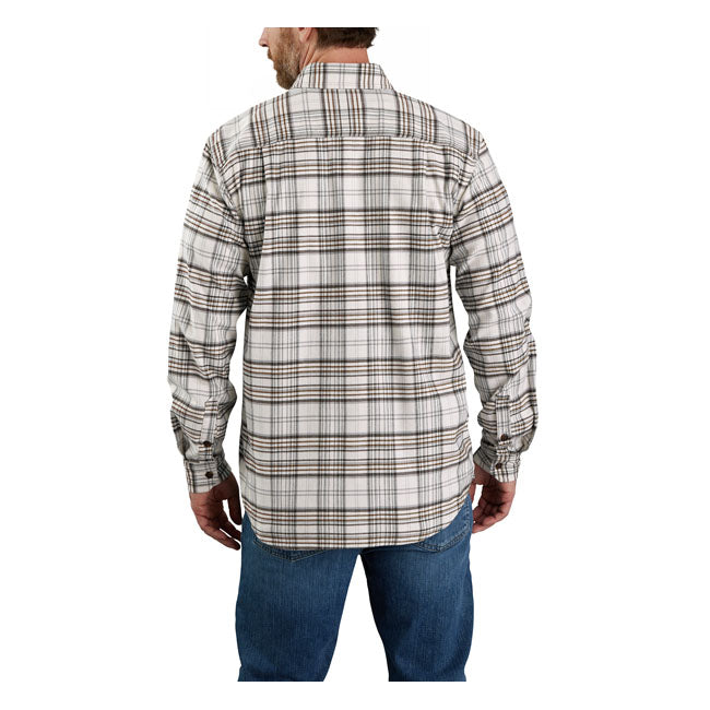 Carhartt Flannel Plaid Shirt Malt - FREE UK Shipping, FREE 365 Day Returns | Moto Central