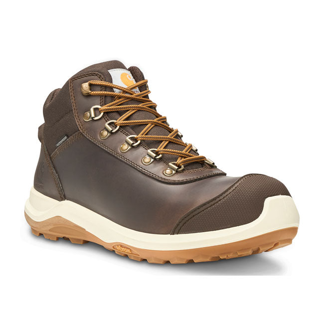 Carhartt Wylie Rugged Safety Boot Brown - FREE UK Shipping, FREE 365 Day Returns | Moto Central