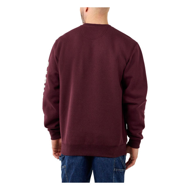 Carhartt Logo Sweatshirt Port - FREE UK Shipping, FREE 365 Day Returns | Moto Central