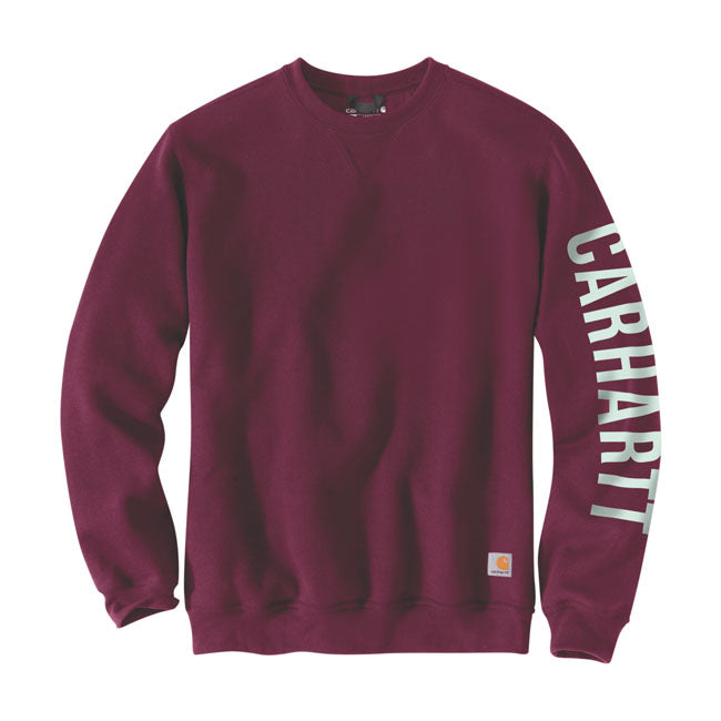 Carhartt Logo Sweatshirt Port - FREE UK Shipping, FREE 365 Day Returns | Moto Central