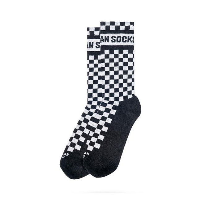 American Socks Checkerboard Mid High Socks