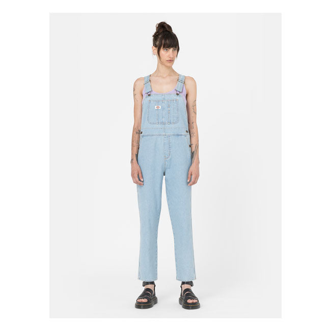 Dickies DC Classic Bib Ladies Vintage Denim - FREE UK Shipping, FREE 365 Day Returns | Moto Central