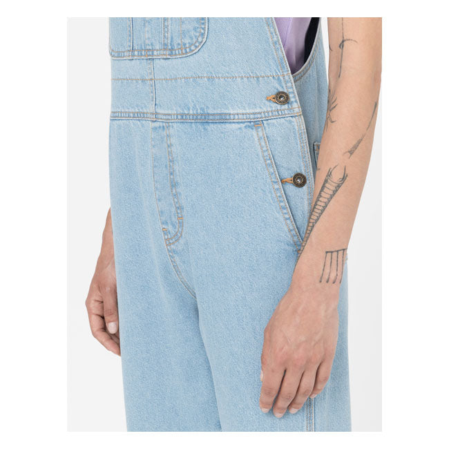 Dickies DC Classic Bib Ladies Vintage Denim - FREE UK Shipping, FREE 365 Day Returns | Moto Central