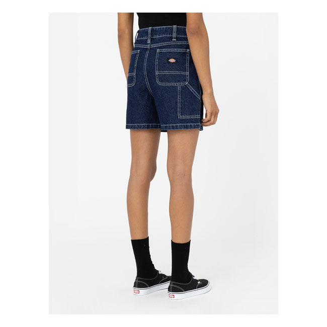 Dickies Denim Ladies Shorts Classic Blue