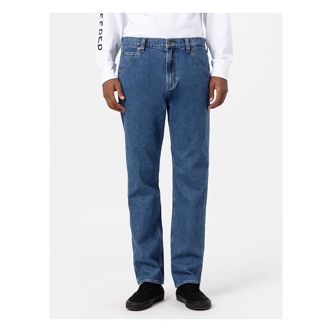 Dickies Houston Jeans Classic Blue - FREE UK Shipping, FREE 365 Day Returns | Moto Central