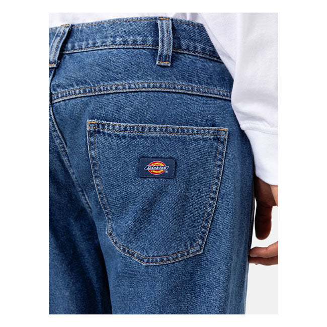 Dickies Houston Jeans Classic Blue - FREE UK Shipping, FREE 365 Day Returns | Moto Central