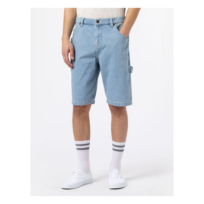 Dickies Garyville Denim Short Vintage Blue - FREE UK Shipping, FREE 365 Day Returns | Moto Central