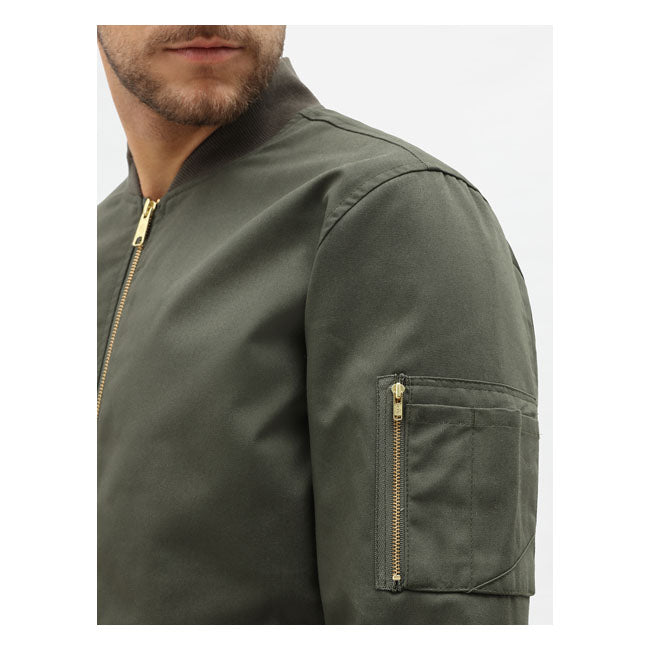 Dickies Hughson Textile Jacket Dark Olive