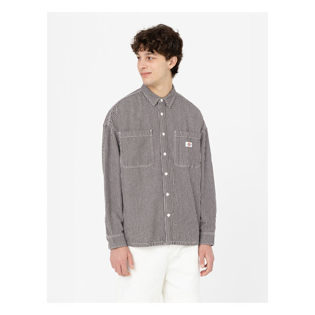 Dickies Hickory Shirt Stripe - FREE UK Shipping, FREE 365 Day Returns | Moto Central