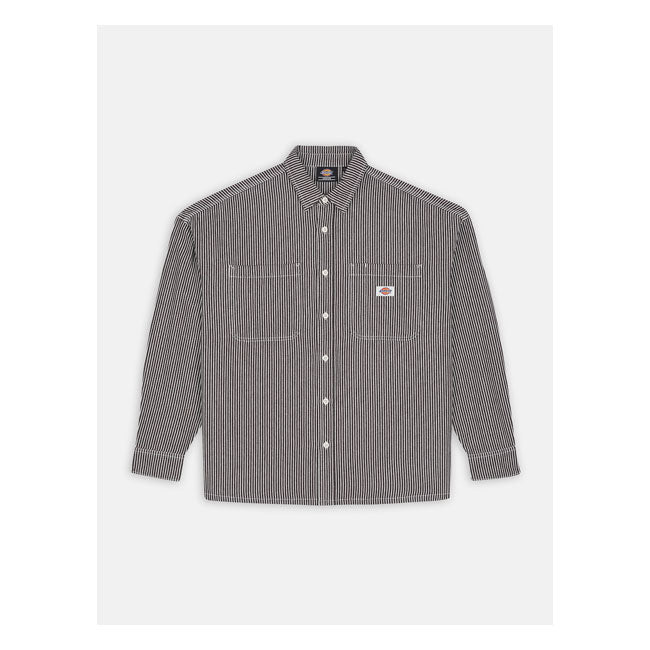 Dickies Hickory Shirt Stripe - FREE UK Shipping, FREE 365 Day Returns | Moto Central