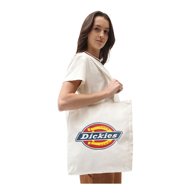 Dickies Icon Tote Bag Ecru - FREE UK Shipping, FREE 365 Day Returns | Moto Central