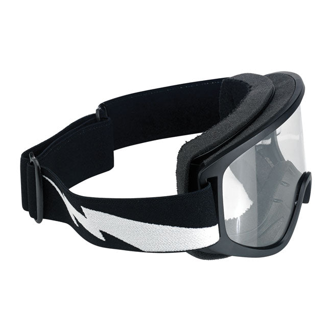 Biltwell Moto 2.0 Bolts Goggles Black - FREE UK Shipping, FREE 365 Day Returns | Moto Central