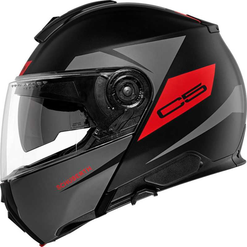 Schuberth C5 Eclipse Flip-Up Helmet Anthracite / Red