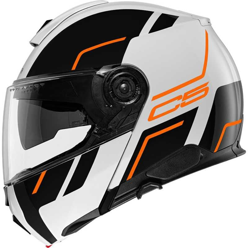 Schuberth C5 Master Flip-Up Helmet Orange / White