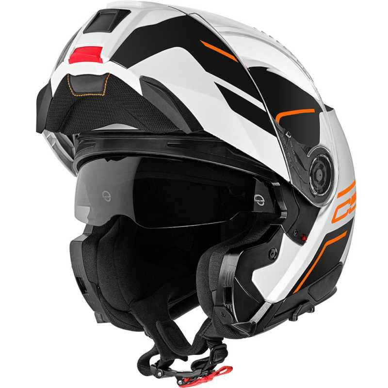 Schuberth C5 Master Flip-Up Helmet Orange / White