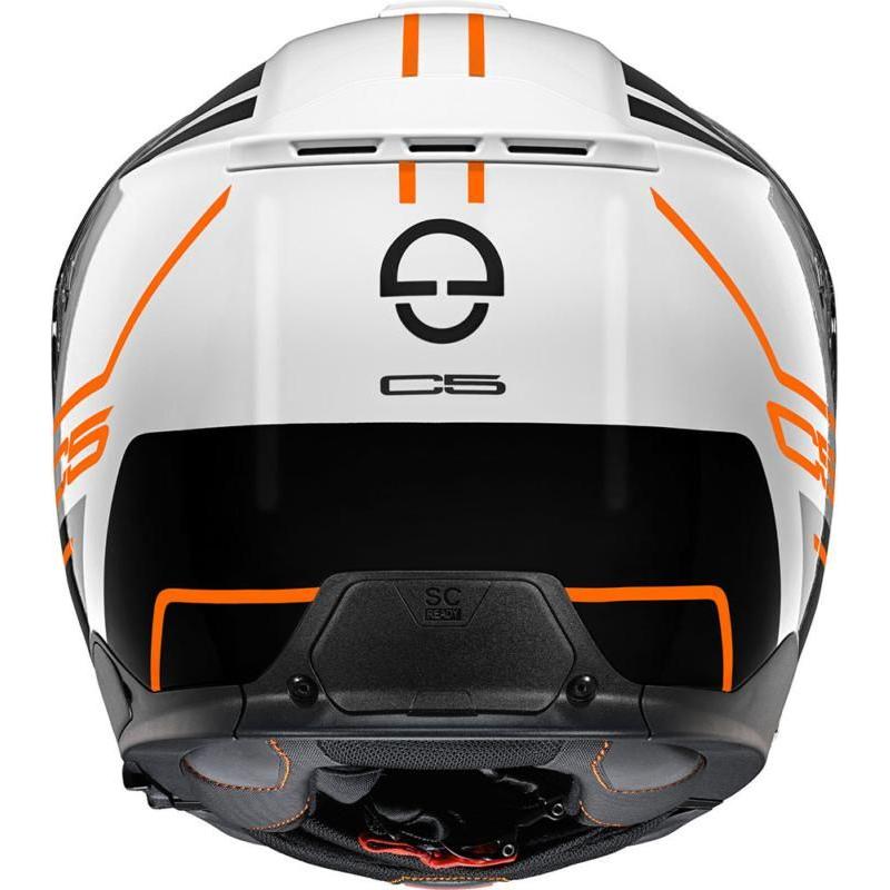 Schuberth C5 Master Flip-Up Helmet Orange / White