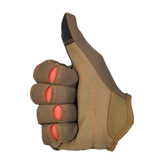 Biltwell Moto Gloves Brown / Orange