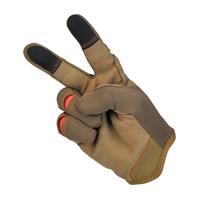 Biltwell Moto Gloves Brown / Orange