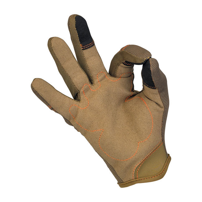 Biltwell Moto Gloves Brown / Orange