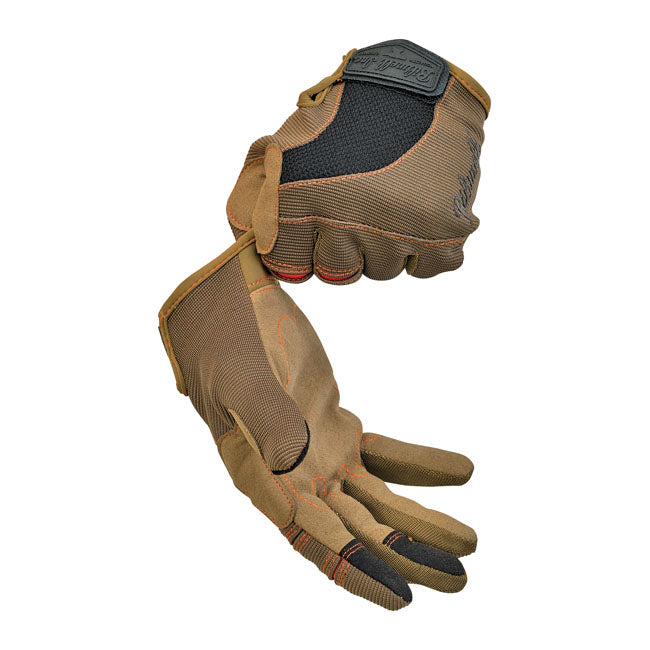 Biltwell Moto Gloves Brown / Orange