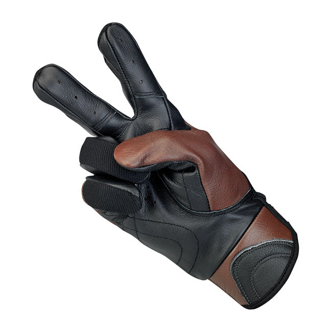 Biltwell Bantam Gloves Chocolate / Black - FREE UK Shipping, FREE 365 Day Returns | Moto Central