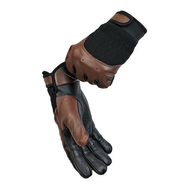 Biltwell Bantam Gloves Chocolate / Black - FREE UK Shipping, FREE 365 Day Returns | Moto Central