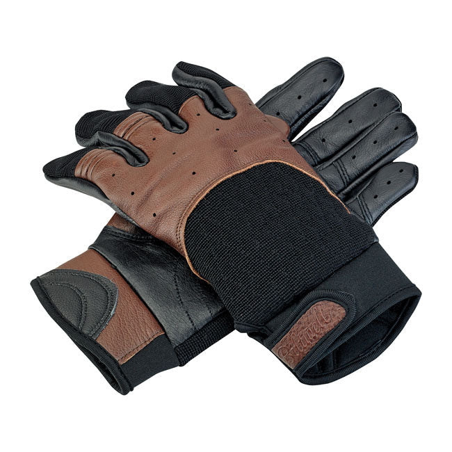 Biltwell Bantam Gloves Chocolate / Black - FREE UK Shipping, FREE 365 Day Returns | Moto Central