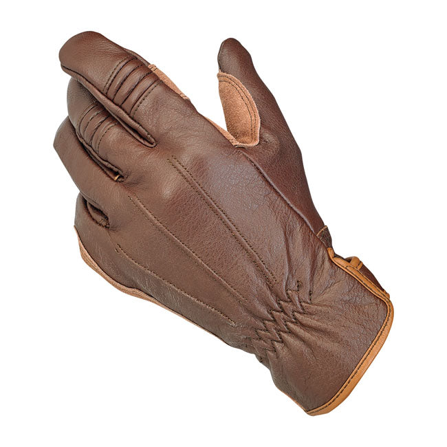 Biltwell Work Gloves Chocolate - FREE UK Shipping, FREE 365 Day Returns | Moto Central