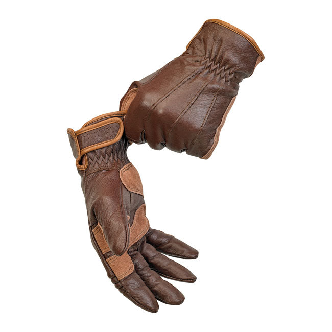 Biltwell Work Gloves Chocolate - FREE UK Shipping, FREE 365 Day Returns | Moto Central