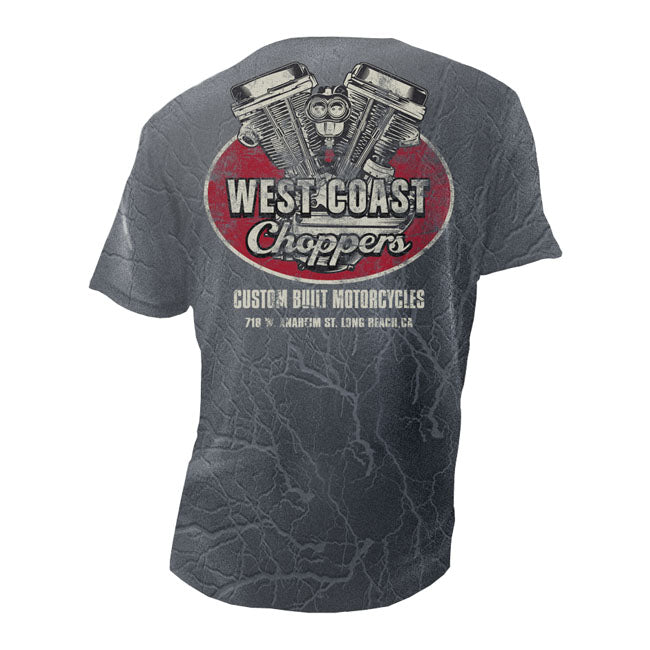 West Coast Choppers Panhead Vintage T-Shirt Navy