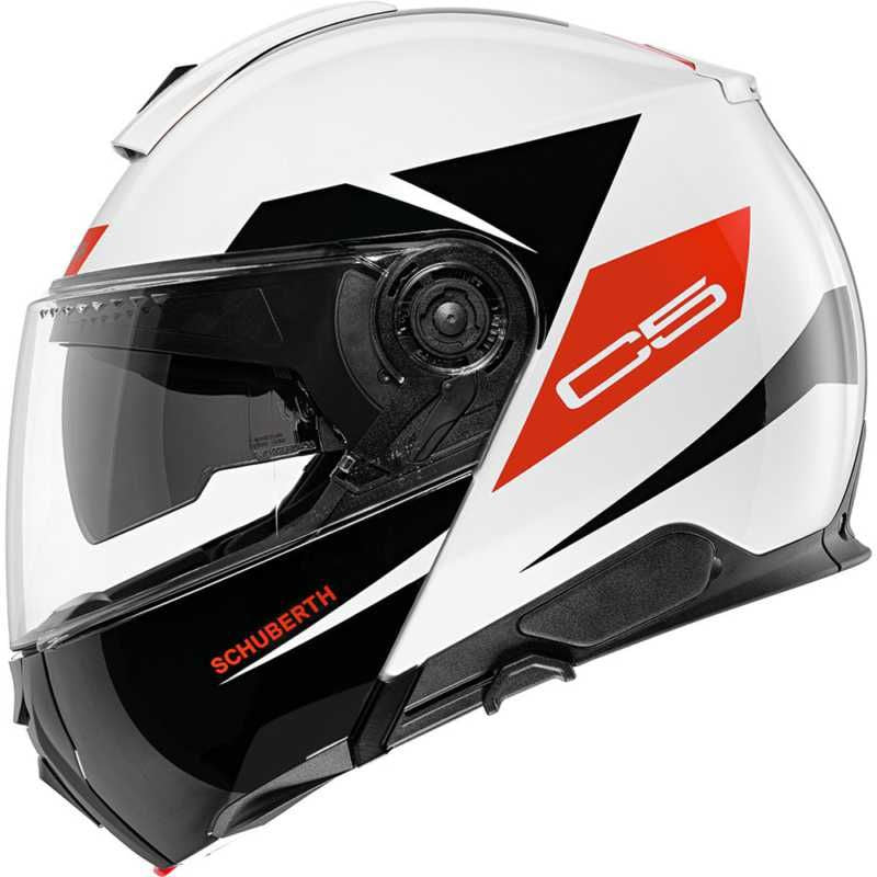 Schuberth C5 Eclipse Flip-Up Helmet Red / White