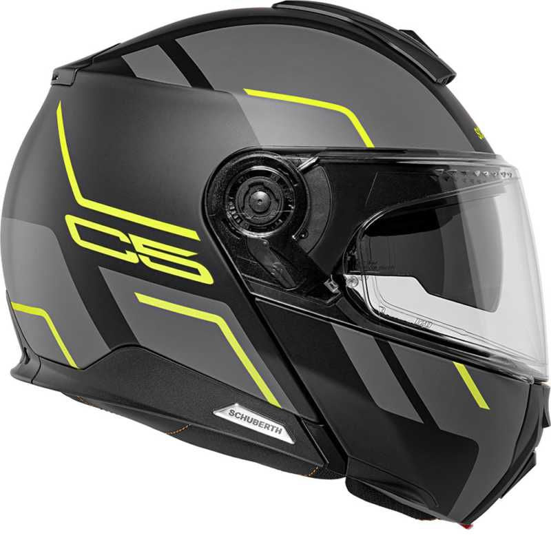 Schuberth C5 Master Flip-Up Helmet Yellow / Black / Grey