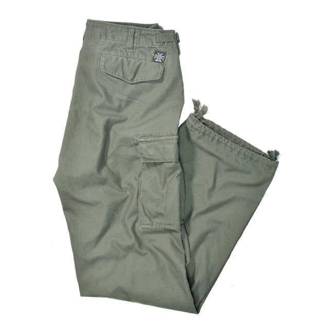 West Coast Choppers M-65 Cargo Trouser Green - FREE UK Shipping, FREE 365 Day Returns | Moto Central