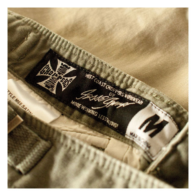 West Coast Choppers M-65 Cargo Trouser Green - FREE UK Shipping, FREE 365 Day Returns | Moto Central