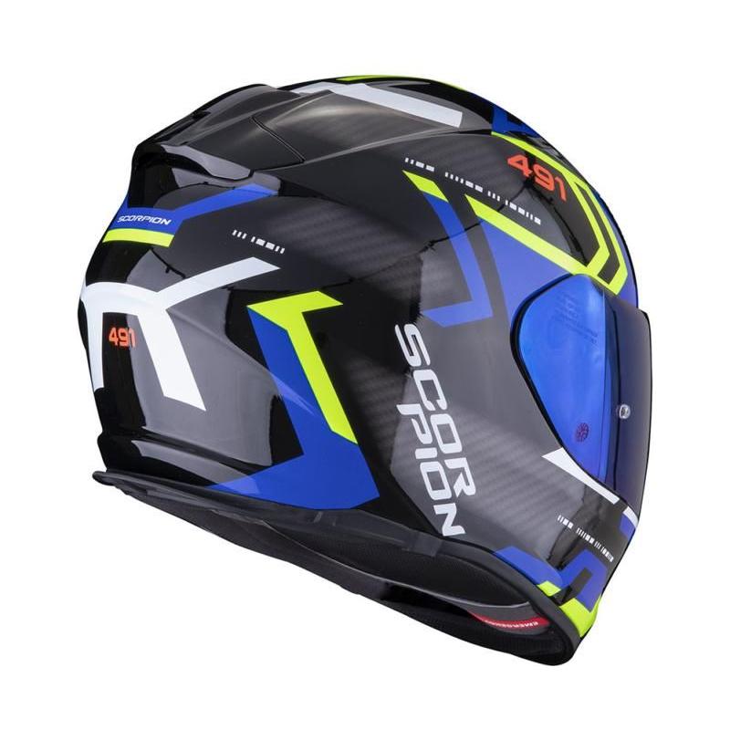 Scorpion EXO 491 Spin Full Face Helmet Black / Blue / Yellow