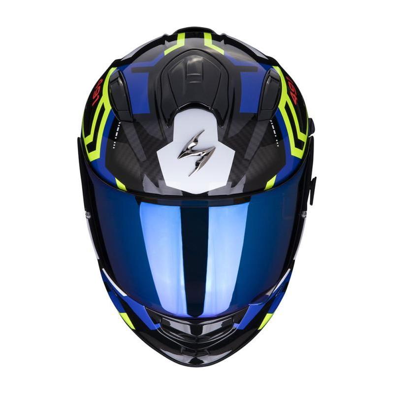 Scorpion EXO 491 Spin Full Face Helmet Black / Blue / Yellow