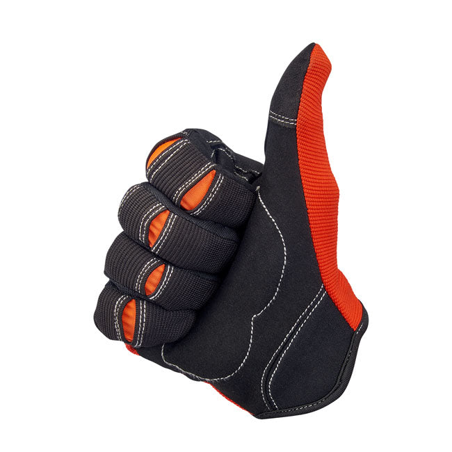 Biltwell Moto Gloves Orange / Black - FREE UK Shipping, FREE 365 Day Returns | Moto Central